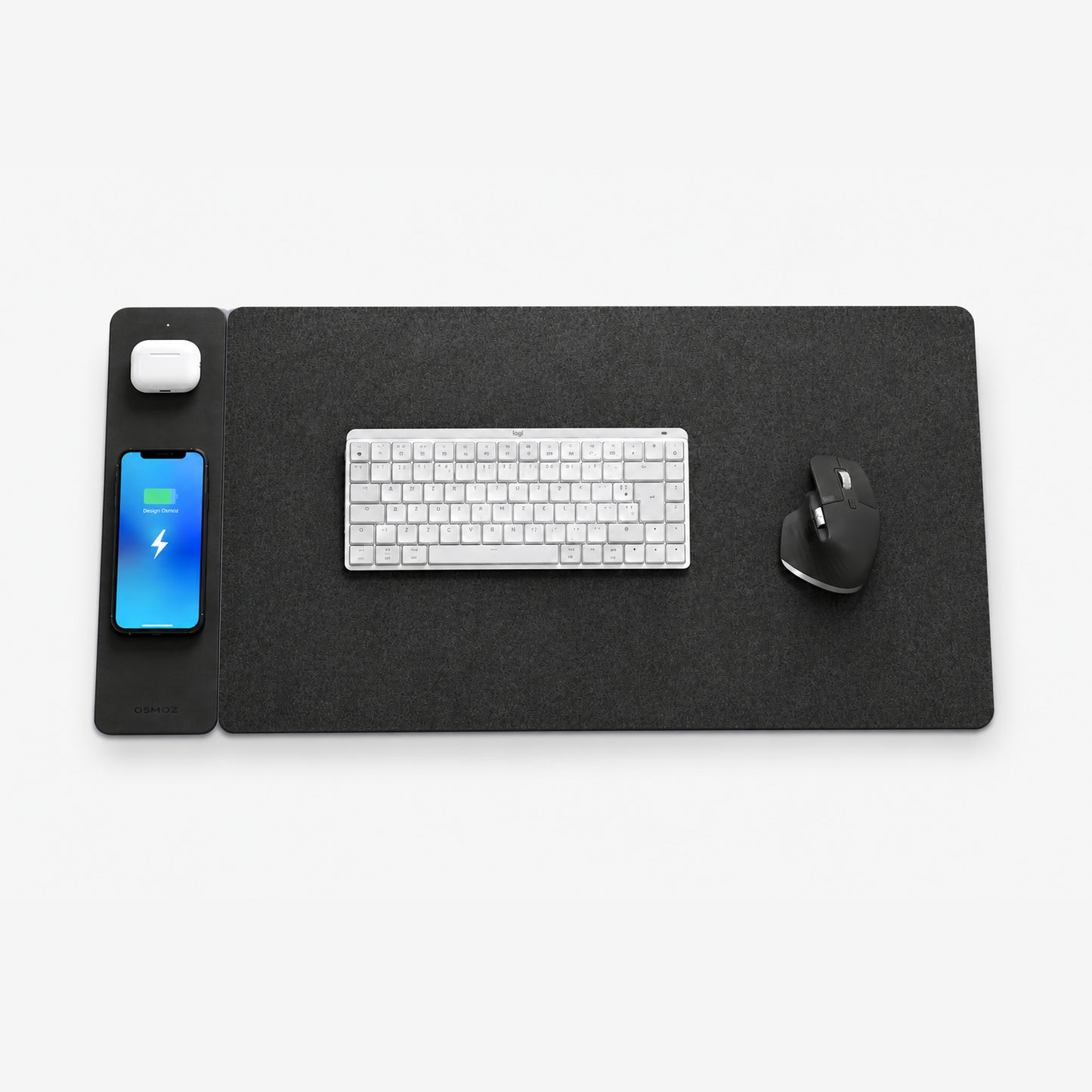 Tapis de bureau avec recharge intégrée - Sirius