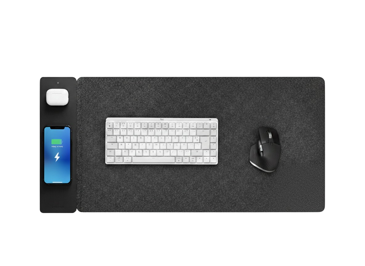 Tapis de bureau avec recharge intégrée - Sirius