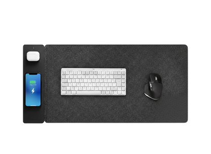 Tapis de bureau avec recharge intégrée - Sirius