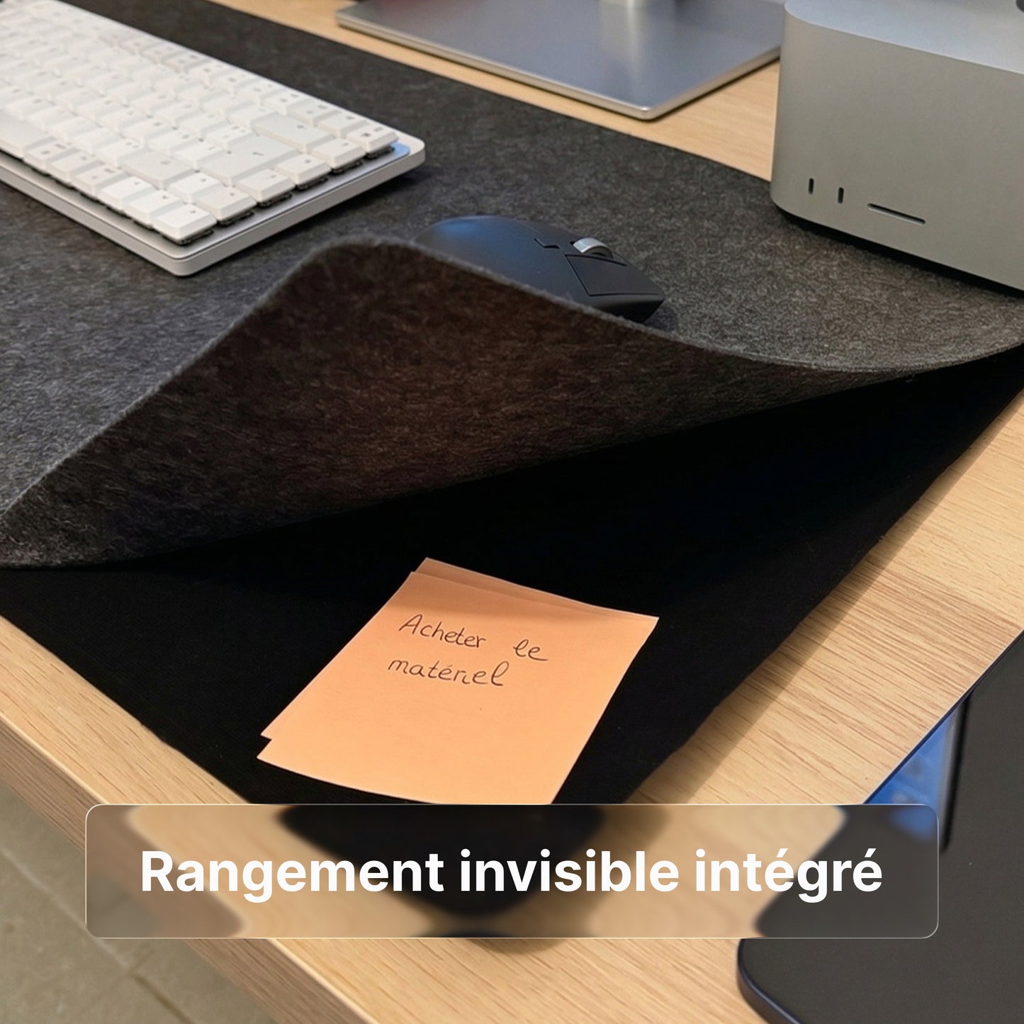 Tapis de bureau avec recharge intégrée - Sirius